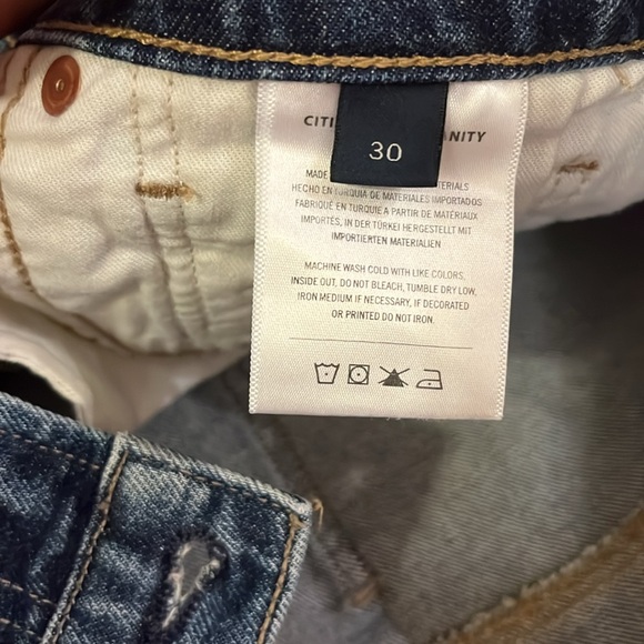 CITIZENS OF HUMANITY Beatnik Denim Mini Skirt. Size 30. Colour: Idlewild - Picture 8 of 10